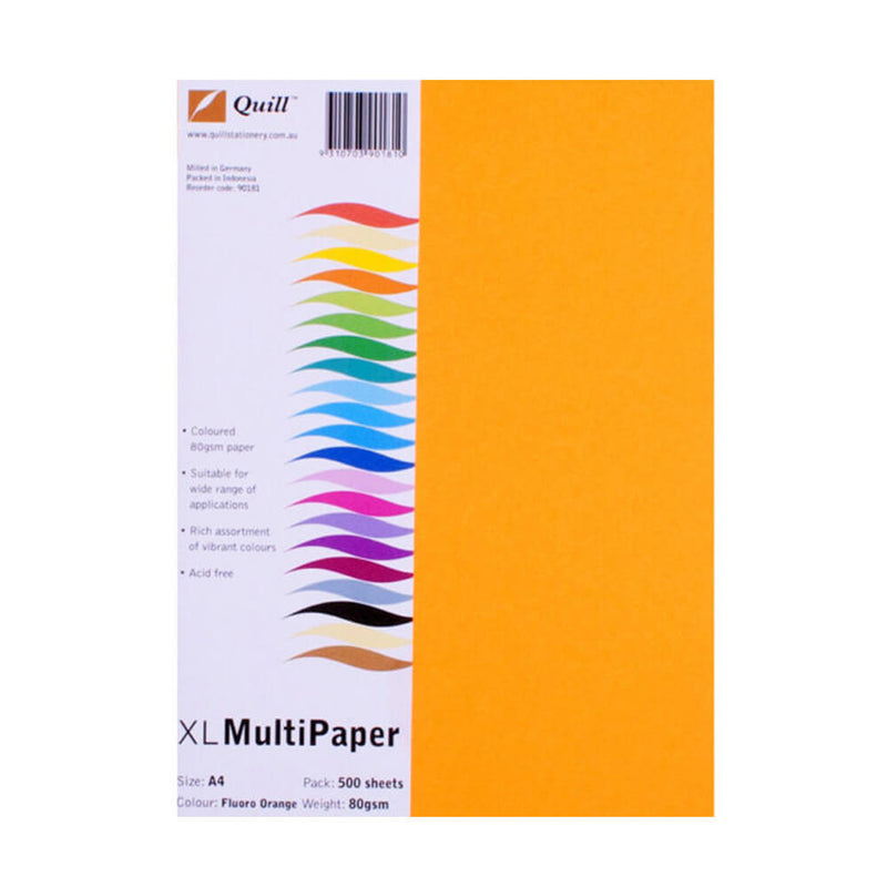  Papel de copia en color Quill A4, paquete de 500 (80 g/m2)