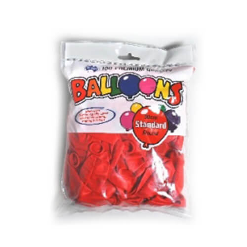 Alpen Standard Balloons 30cm (Pack of 100)